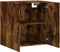 vidaXL - Wandkast - 60x31x60 - cm - bewerkt - hout - gerookt - eikenkleurig