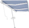 vidaXL - Luifel - vrijstaand - automatisch - 600x350 - cm - blauw - en - wit