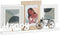 Fotolijsten Happy 3 fotos Bruin Wit Hout MDF (40 x 21 x 6 cm) (6 Stuks)