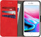 iMoshion Hoesje Geschikt voor iPhone SE (2022) / SE (2020) / 8 / 7 Hoesje Met Pasjeshouder - iMoshion Uitneembare 2-in-1 Luxe Bookcase - Rood