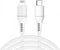 imoshion - Lightning naar USB-C Kabel - 3 meter - Gevlochten textiel - Wit