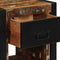 vidaXL - Nachtkastje - 40x35x40 - cm - massief - gerecycled - hout - meerkleurig