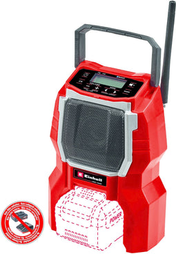 Einhell TC-RA 18 Li BT - Accu Radio - Bluetooth AM/FM - Rood/Zwart