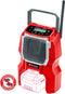Einhell TC-RA 18 Li BT - Accu Radio - Bluetooth AM/FM - Rood/Zwart