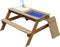 AXI Emily Zand & Water Picknicktafel met Speelkeuken wastafel Bruin - Incl. 17-delige accessoire-set