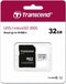 Transcend microSDHC 300S - 32GB - Klasse 10 - Zilver