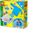 SES - My First - Mijn eerste vingerverf set - 4 kleuren verf (4x145ml) - inclusief verfschort en rol papier (2 meter) - hypoallergeen - makkelijk uitwasbaar