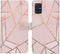 iMoshion Hoesje Geschikt voor Samsung Galaxy A51 Hoesje Met Pasjeshouder - iMoshion Design Softcase Bookcase - Goud / Roze / Pink Graphic
