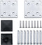 vidaXL - Schuttingpanelenset - 526x146 - cm - HKC - zwart