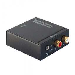 Dynavox Mini DAC - Digitale naar analoge audio converter - Coax Toslink naar RCA - 192 kHz 24 bit