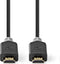 Nedis Premium - High Speed HDMI-Kabel met Ethernet - 4K@60Hz 18 Gbps 5 m Antraciet
