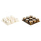 Decoratieve figuren DKD Home Decor Bordspel 20,5 x 20,5 x 5 cm Wit Amber Metaal Modern