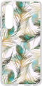 Hoesje Geschikt voor Huawei P30 Hoesje Siliconen - Design Backcover siliconen - Meerkleurig / Golden Peacock
