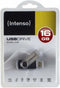 Intenso Basic Line - USB-stick 16GB USB 2.0 - Draaibare dop - Zwart