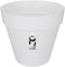 Elho Loft Urban Rond 60 - Grote Bloempot - Waterreservoir - 100% Gerecycled Plastic - Ø 58.0 x H 54.0 cm - Wit