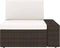 vidaXL - Tweezitsbank - sectioneel - poly - rattan - bruin