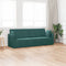 vidaXL - Vloersofa - Bed - 2-in-1 - Donkergroen - 213x144x60 - cm