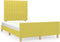 vidaXL - Bedframe - zonder - matras - 120x200 - cm - stof - groen