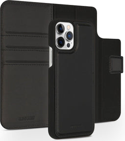 Accezz iPhone 12 / 12 Pro - Wallet Book Case - 2 in 1 met Pasjeshouder - Zwart