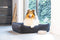 Designed by Lotte Ribbed - Hondenmand - Geribbelde stof - Antraciet - 80x70x22 cm