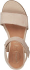 Tamaris COMFORT Essentials - Dames Sandalen - Klittenbandsluiting Comfort Fit - Beige Nubuk - Maat 38
