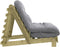vidaXL Futon slaapbank met matras 90x206x11 cm geïmpregneerd hout-VXL-846765