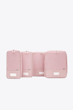 BÉIS Compression Packing Cubes - 4-delig - Slim inpakken - Atlas Pink