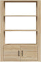 vidaXL - Dressoir - 80x30x119,5 - cm - bewerkt - hout - sonoma - eikenkleurig