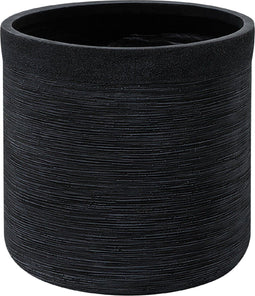 SAMOS - Bloempot - Zwart - 42 cm - Klei-vezelmengsel