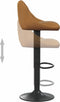 vidaXL - Barkrukken - 2 - st - fluweel - bruin