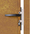 vidaXL - Poort - 105x105 - cm - cortenstaal