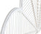 Esprit - Hoofdbord - Bamboe Rotan Bloem - Wit 190 X 2,5 X 81 CM