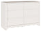 vidaXL - Ladekast - 'DRAMMEN'Wit - 111x43x73,5 - cm - Massief - Denhout