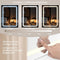 Woltu Kaptafel - LED-Spiegel 3 Lichtkleuren - Wit - 90 x 40 x 135 cm