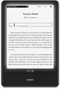 SPC Dickens Light 2 Pro - E-boek - Scherm met achtergrondverlichting - Zwart