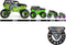 Monster Jam - Charged Beasts - 3 Trucks - Speelgoedvoertuig - Schaal 1:64