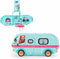 L.O.L. Surprise! Glam N' Go Glamper - Poppen camper - 4-in-1 speelset met zwembad en catwalk - Meerkleurig