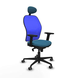 Piqueras y Crespo 2D036G1 - Bureaustoel - Verstelbare hoogte met armleuning - Blauw Groene benzine