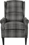 vidaXL Fauteuil stof grijs