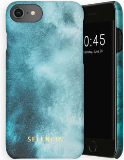 Selencia Hoesje Geschikt voor iPhone SE (2022) / SE (2020) / 8 / 7 / 6s / 6 Hoesje - Selencia Maya Fashion Backcover - blauw