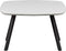 WOOOD Tablo Eettafel Met 2-Stand Poot - Eikenhout - Wit - 75x130x130