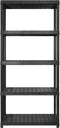 vidaXL - Opbergrek - 5-laags - 340x40x185 - cm - kunststof - zwart