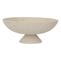 Urban Nature Culture - Flad - Kom 20x8 cm - 50% gerecycled keramiek - Off White