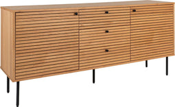 Dressoir Naturel Eiken Fineer - 150x40x74cm - Gewicht 54kg - House Nordic