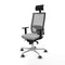 Bureaustoel met hoofdsteun Piqueras y Crespo 1D086G1 Lichtgrijs