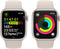 Apple Watch Series 9 - Smartwatch - GPS Aluminium 41mm - Sportbandje M/L Zilver (Beige)
