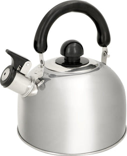 alpina Fluitketel 1.8L - Geschikt voor Inductie en Gas - Diameter Ø19CM - Waterkoker - Waterketel - Gemaakt van Hygiënisch RVS - Cool-Touch Handgreep - Zilver