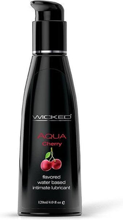 Wicked - Aqua glijmiddel kersen smaak 120 ml - 120ml