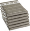 DDDDD Bon Theedoek - Set van 6 - Katoen - 60x65 cm - Taupe (6 stuks)