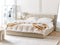 DREUX - Bed met opbergruimte - Beige - 180 x 200 cm - Polyester